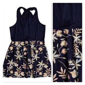 Roxy Girl's Inspire Life Skater Dress size 16 in Navy - NEW